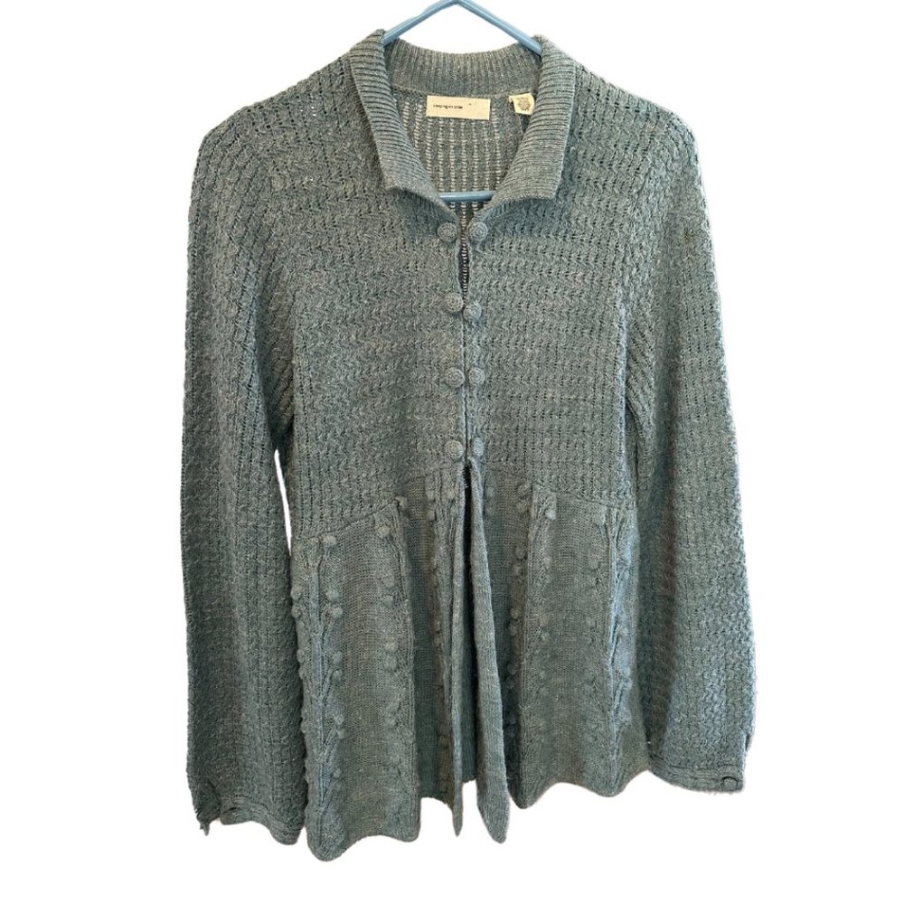Anthropologie Sleeping On Snow Cardigan Sweater sz medium
